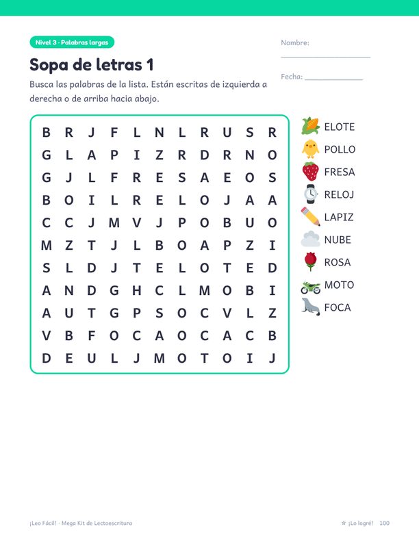 Sopa de letras