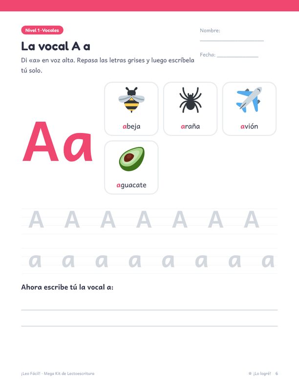 La vocal A